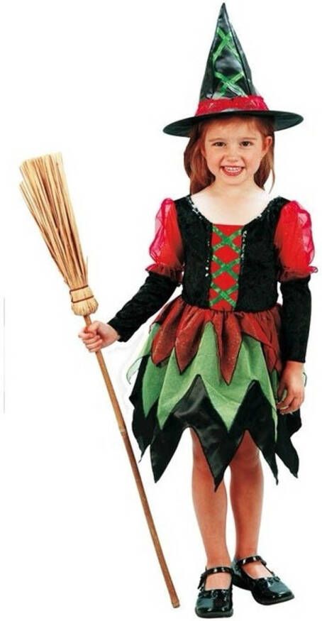 Merkloos Halloween Heksen Pakje Voor Meisjes 92 104 Carnavalsjurken
