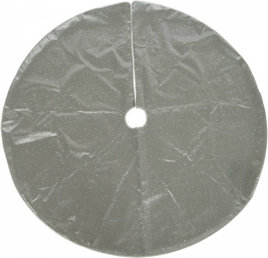 Merkloos Kerstboomrok/kerstboom Kleed Zilver 120 Cm Kerstboommand/Huls