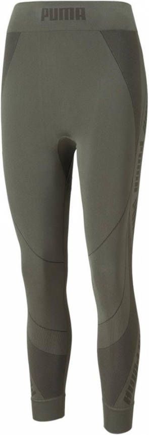 Puma evostripe evoknit seamless 7/8 legging groen dames