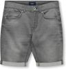Only ! Jongens Bermuda -- Grijs Jeans online kopen