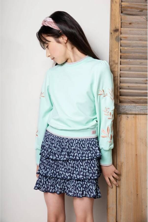 Nono Donkerblauwe Minirok Nika 3 Layered Short Skirt