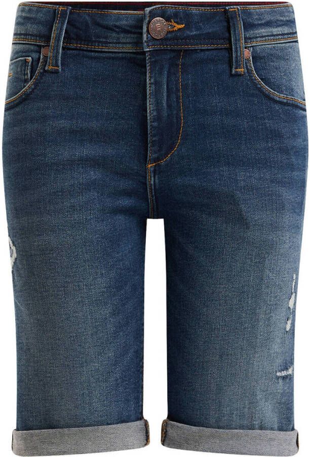WE Fashion Blue Ridge slim fit jeans bermuda stonewashed