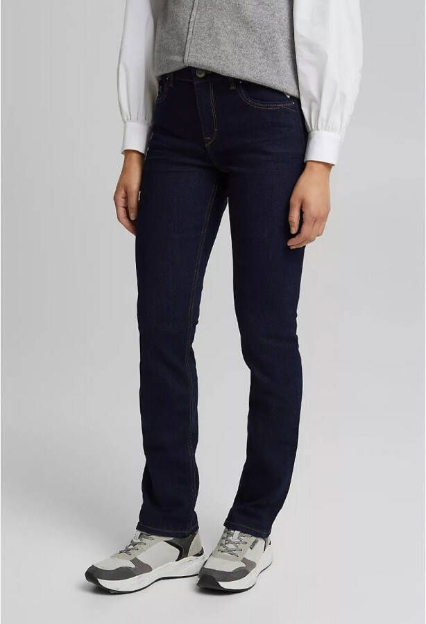 Esprit Stretch jeans in 5 pocketsstijl in rechte shape