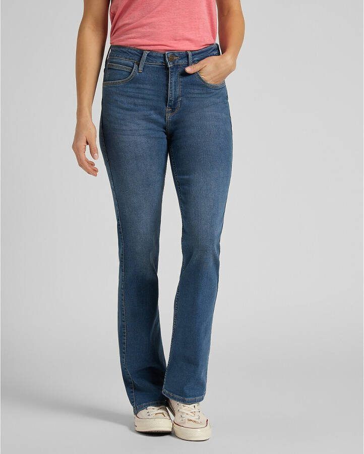 Lee Breese bootcut midden veren Marth Jeans , Blauw, Dames