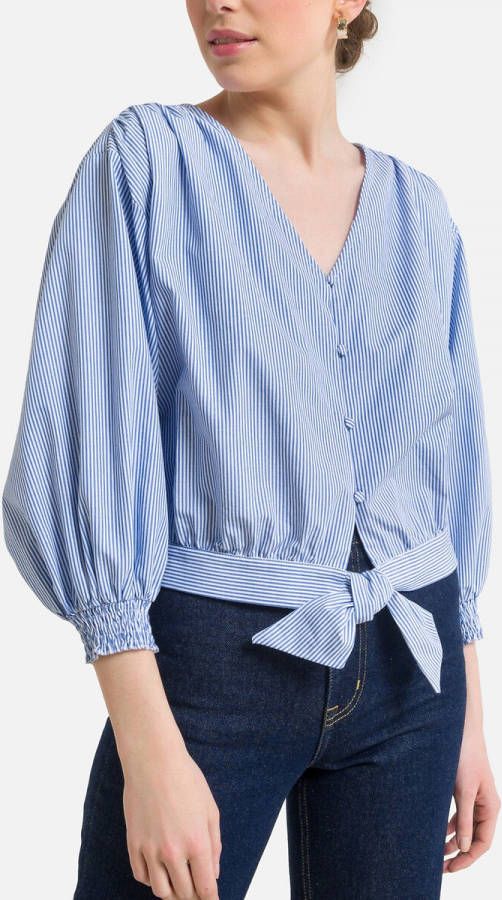 Naf Longsleeve shirts Blauw Dames