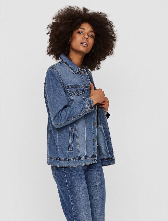 NOISY MAY spijkerjasje NMOLE medium blue denim