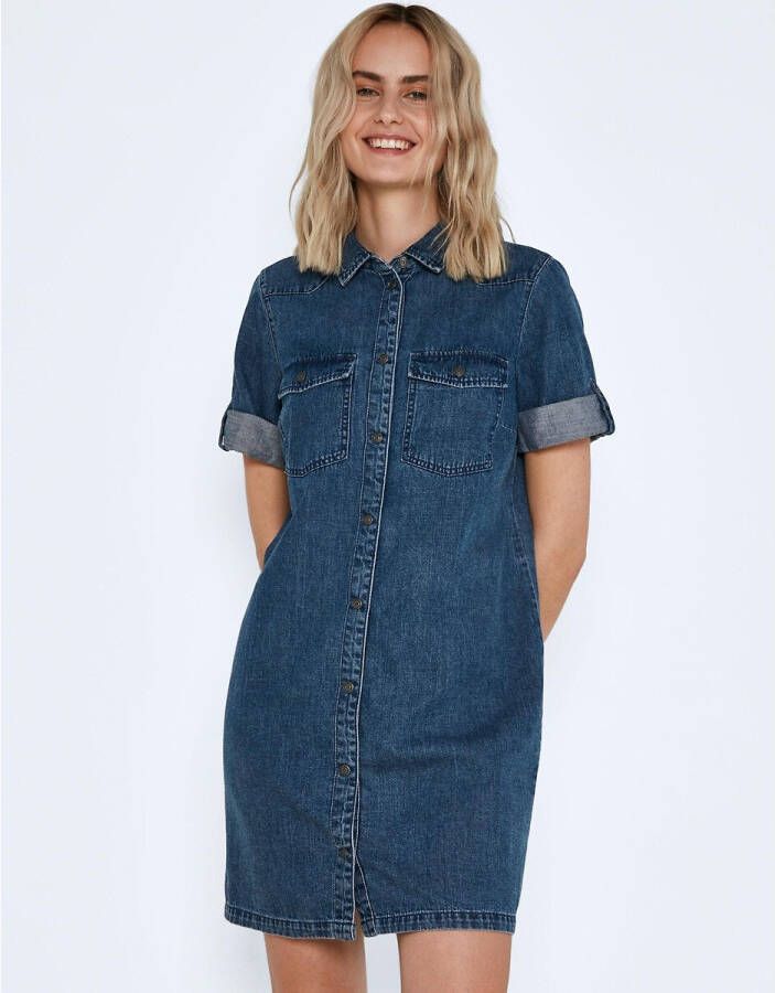 NOISY MAY blousejurk NMSIGNE medium blue denim