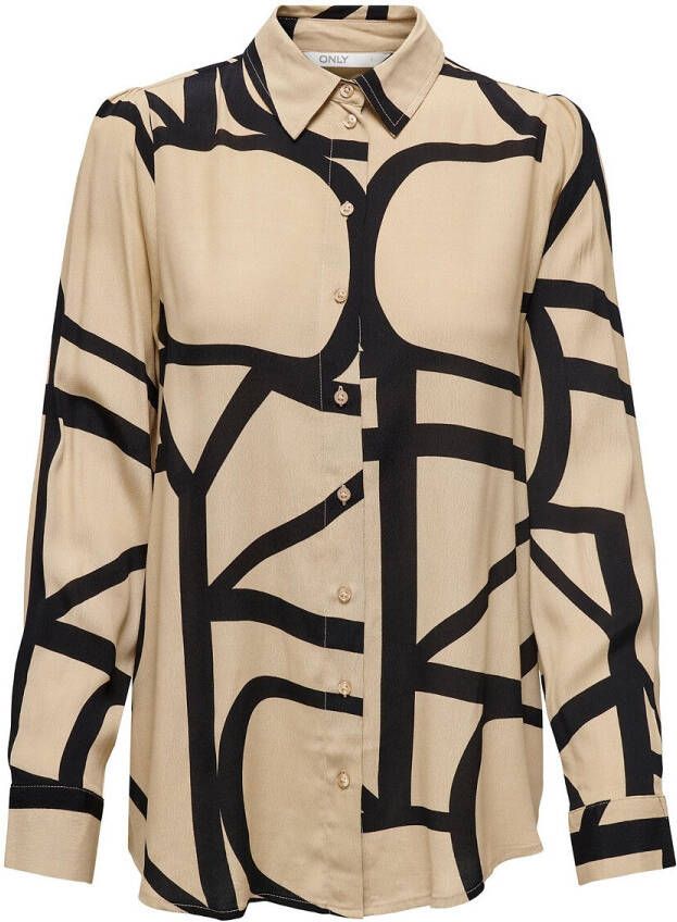 Only Longsleeve shirts Beige Dames