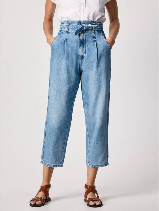 Pepe Jeans Blair Sky Women's Cowecker Pants , Blauw, Dames