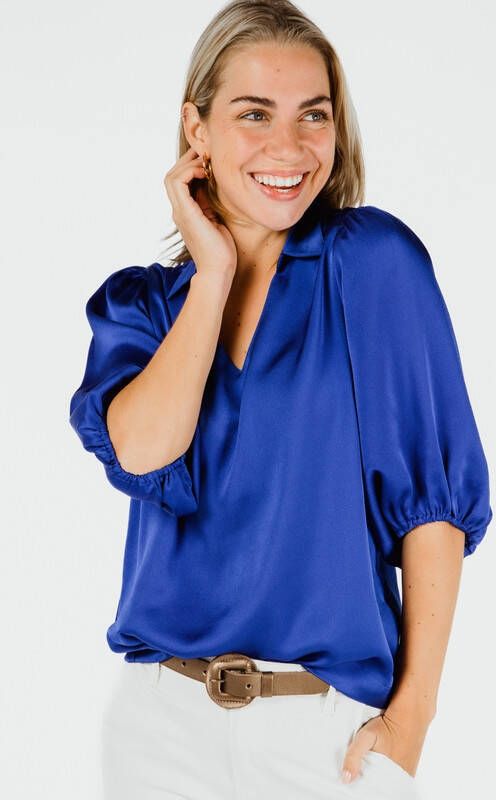Saint Tropez KajaSZ Blouse , Blauw, Dames