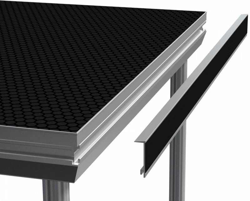 Power Dynamics SKIRT100 Aluminium afrokprofiel + klittenband 97cm