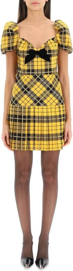 Alessandra Rich Casual kleedjes Geel Dames