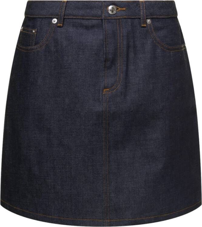 A.p.c. Spijkerrokken Blauw Dames