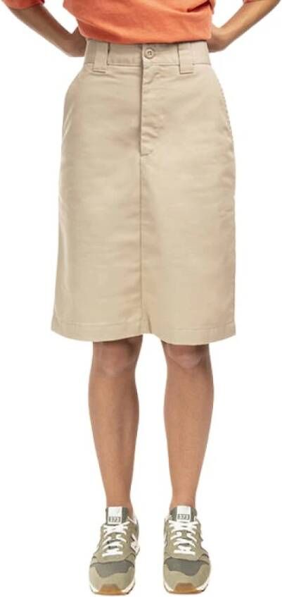 Carhartt WIP Midirokken Beige Dames