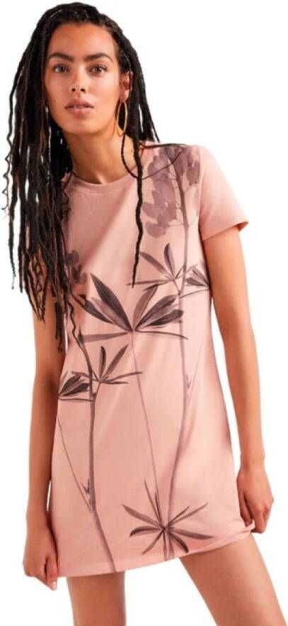 Desigual Casual kleedjes Roze Dames