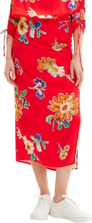 Desigual Midirokken Rood Dames
