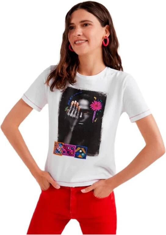 Desigual T shirts Wit Dames