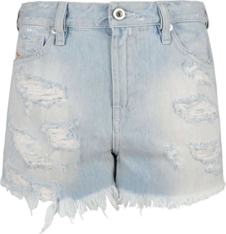 Diesel Denim shorts Blauw Dames