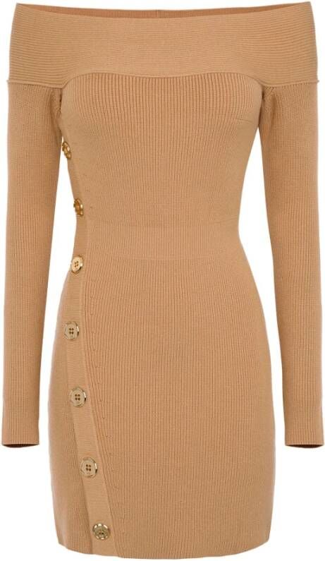 Elisabetta Franchi Casual kleedjes Bruin Dames