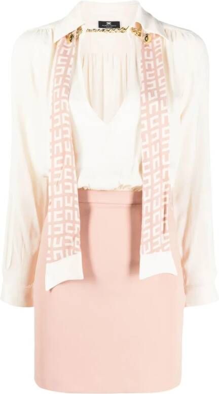 Elisabetta Franchi Casual kleedjes Wit Dames