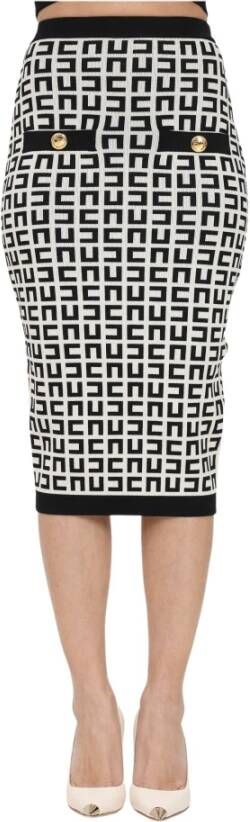 Elisabetta Franchi Kokerrokken Beige Dames