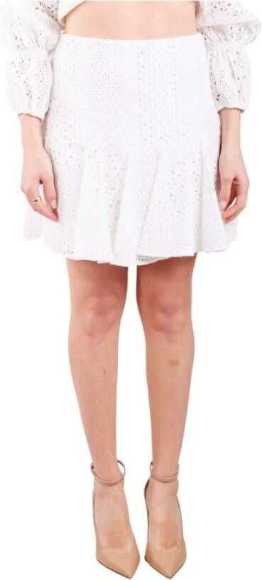 Giulia N Couture High waisted model skirt , Wit, Dames