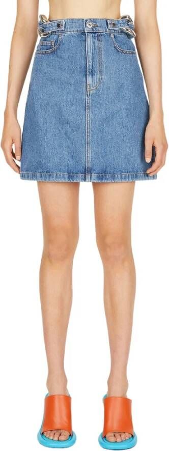 JW Anderson Kettingschakel minirok , Blauw, Dames