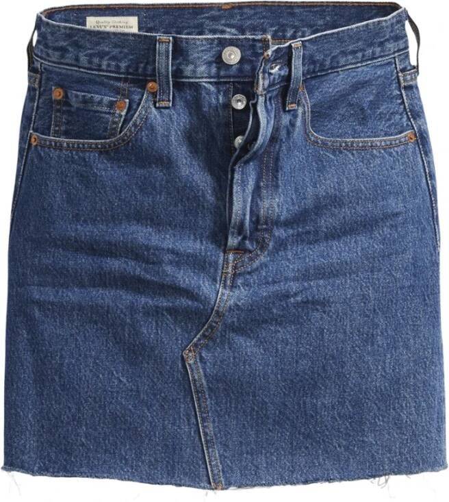Levi's Levi's High waist deconstructed boyfriend spijkerrok