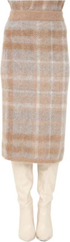 Max Mara Midirokken Beige Dames