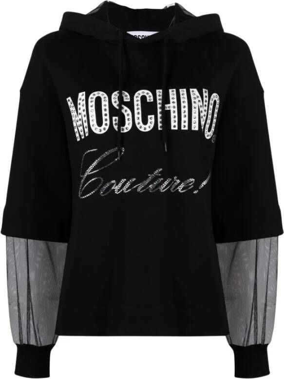 Moschino Hoodies & Sweatvesten Zwart Dames