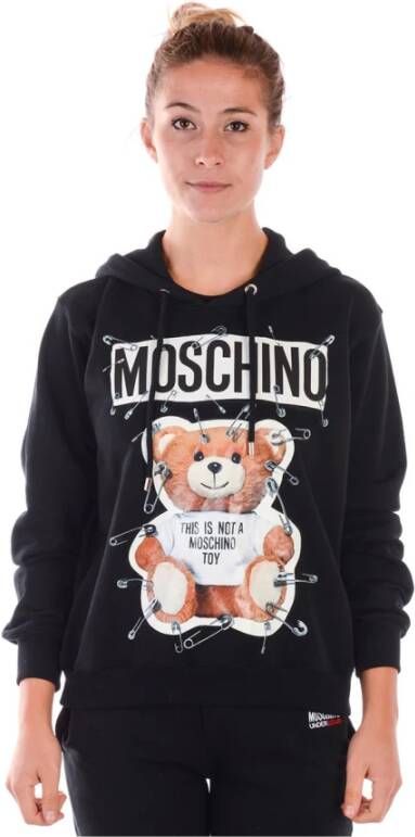 Moschino Hoodies & Sweatvesten Zwart Dames