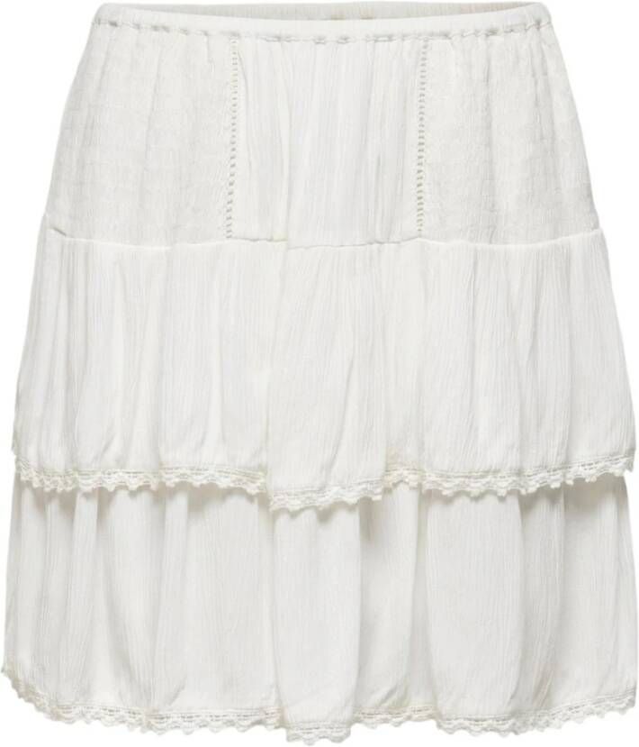 Only Short skirt 15257502 , Wit, Dames