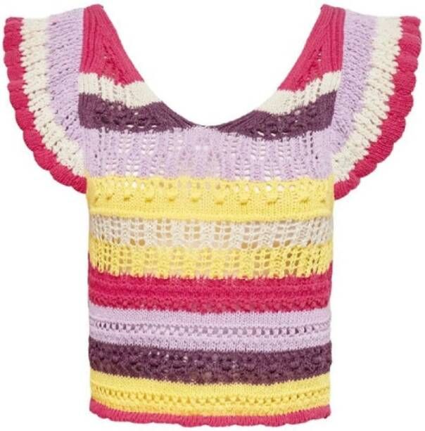 Only Round neck Knitwear , Paars, Dames