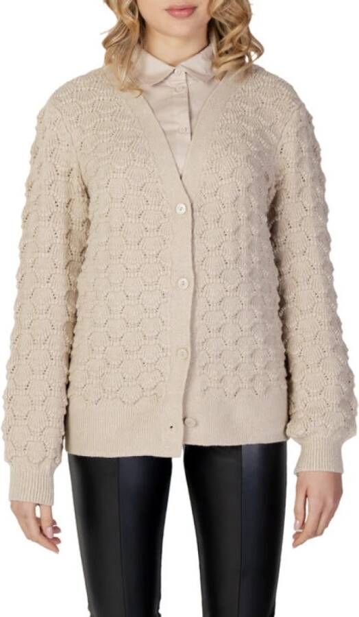Only Maxine cardigan knt humus , Beige, Dames