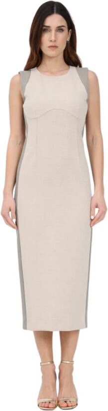 PATRIZIA PEPE Casual kleedjes Beige Dames