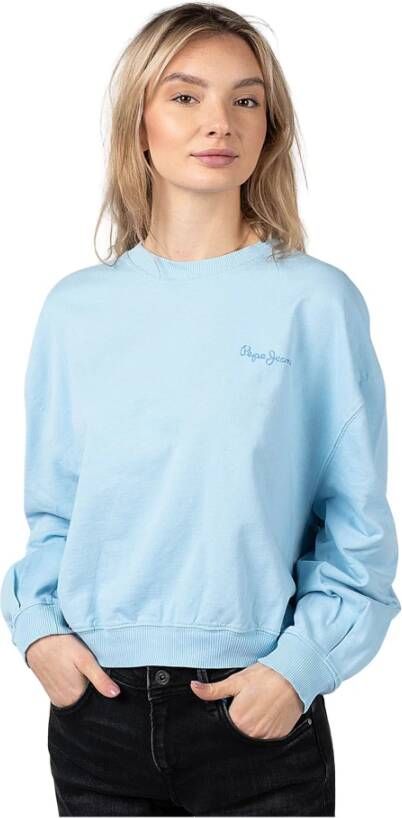 Pepe Jeans Hoodies & Sweatvesten Blauw Dames