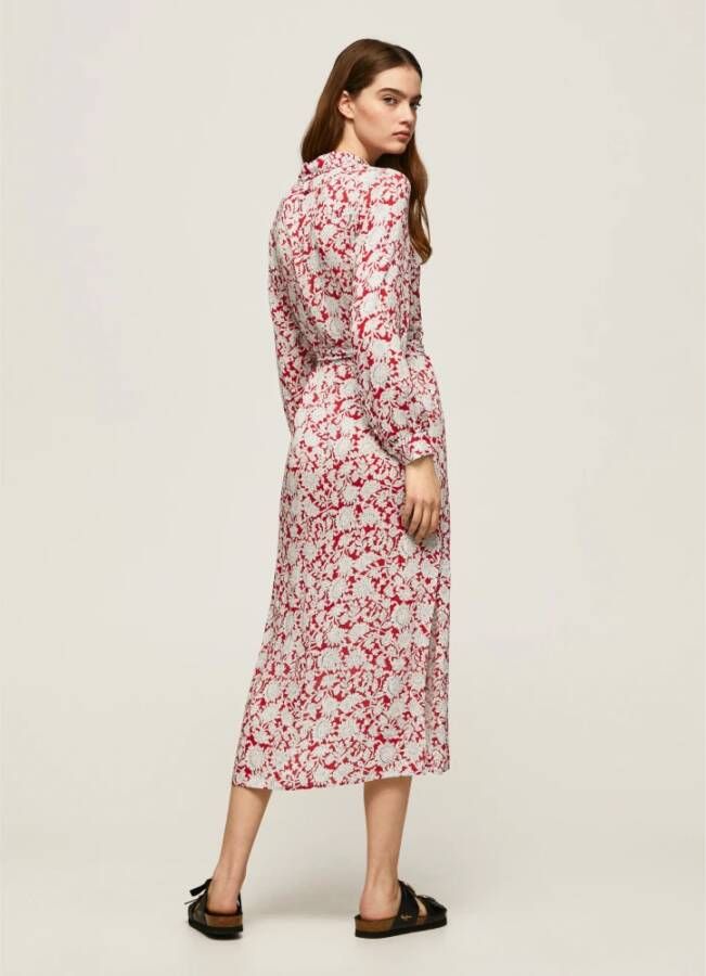 Pepe Jeans Maxi kleedjes Rood Dames