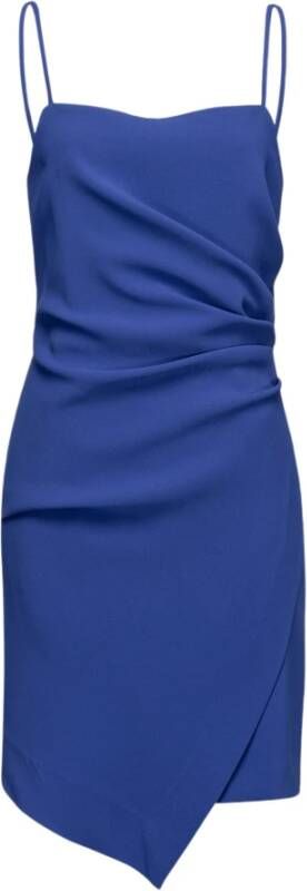 pinko Almira Abito Crepe Stretch , Blauw, Dames