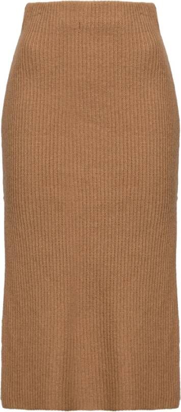 pinko Kokerrokken Beige Dames