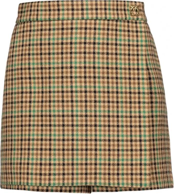 pinko Salento 1 shorts rek vierkant , Bruin, Dames