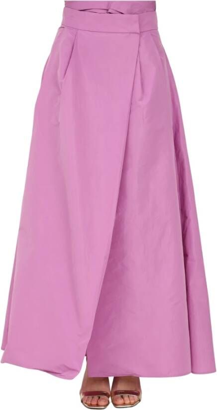 pinko Propenso Gonna Taffeta , Paars, Dames