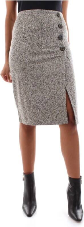 pinko Giulia rokpunt Fabric Remal , Beige, Dames