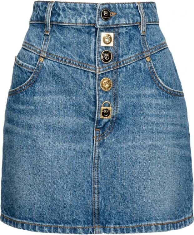 pinko Spijkerrokken Blauw Dames