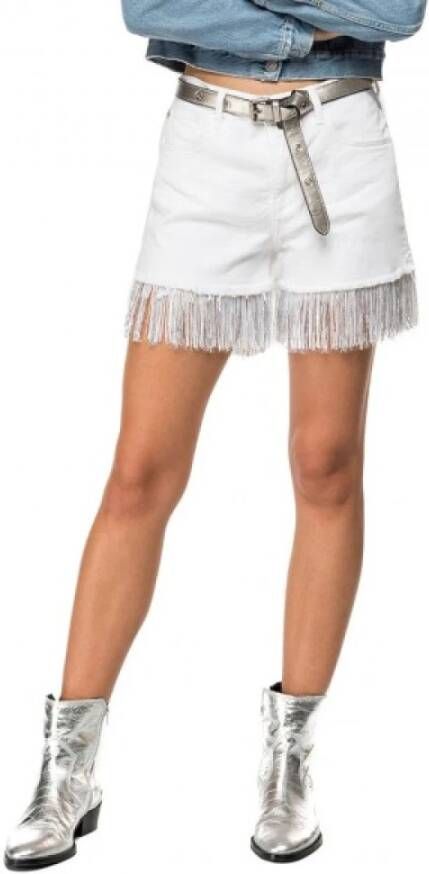 Replay Shorts Con France, Rpy_Wb685F .000.800525R.001 , Wit, Dames