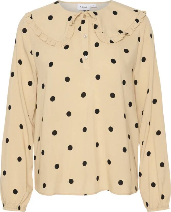 Saint Tropez Blouses Beige Dames