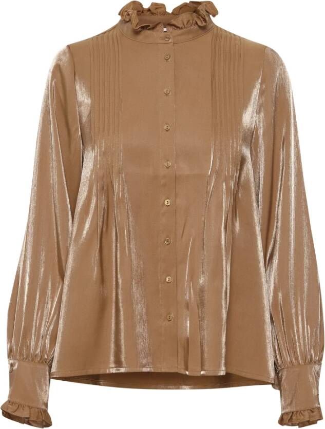 Saint Tropez Binasz Blouse , Bruin, Dames