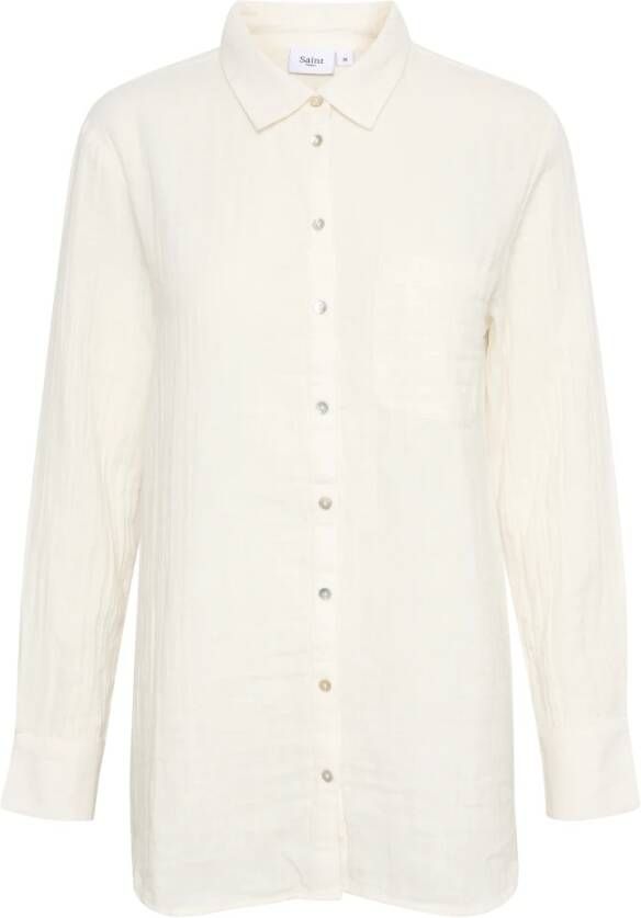 Saint Tropez Longsleeve shirts Beige Dames