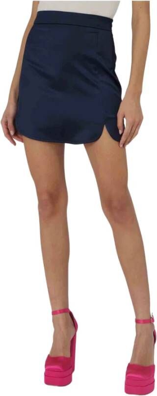 Silvian Heach Minigonna CON Orlo Stondato , Blauw, Dames