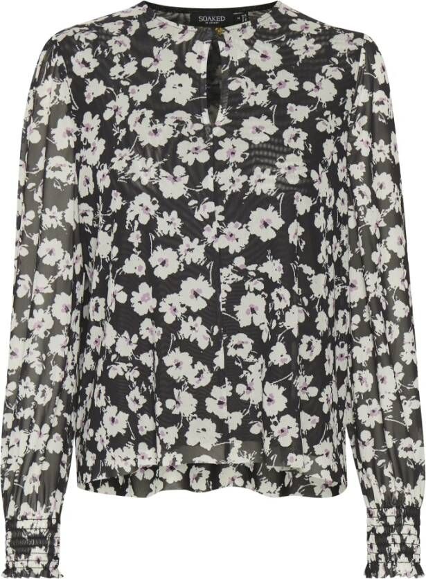 Soaked in Luxury Paprika Blouse , Zwart, Dames