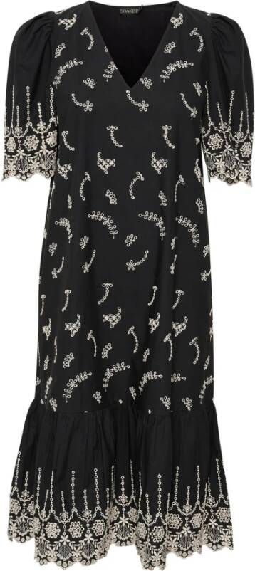 Soaked in Luxury Casual kleedjes Zwart Dames